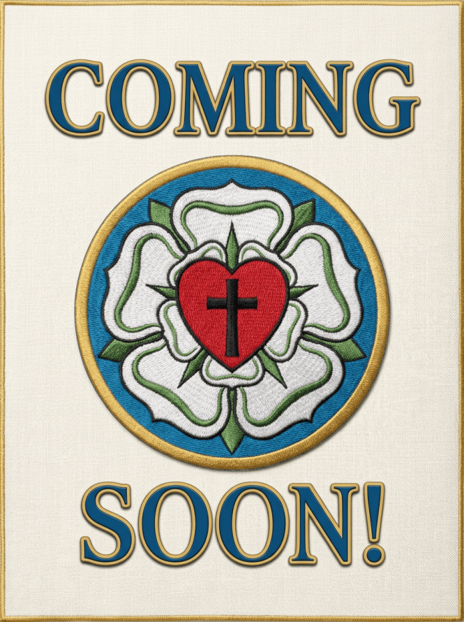Church banner reading “Coming Soon! Our New Sanctuary & Community Center”